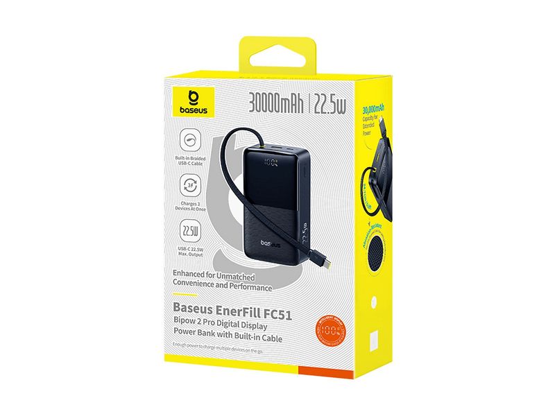 Baseus EnerFill FC51 Bipow2 Pro 30000mAh PowerBank Black