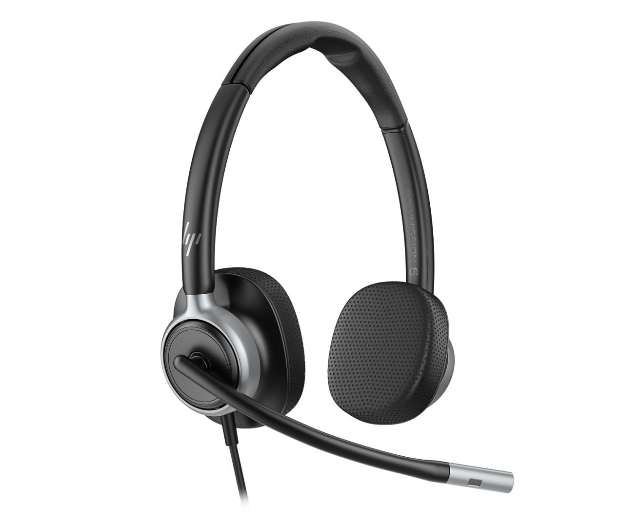 HP Poly Mission 625 Stereo USB Wired Headset Black