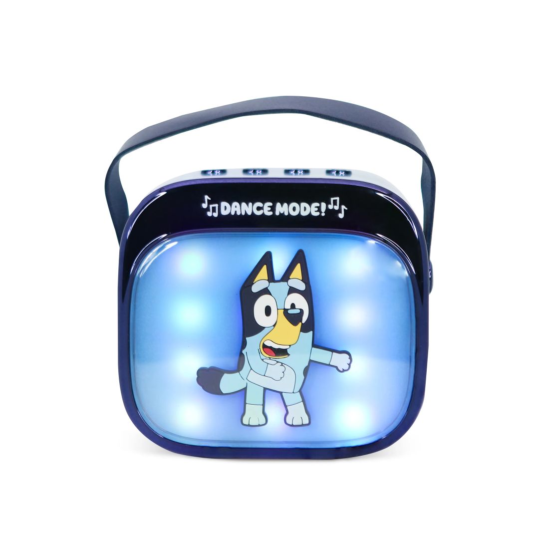 OTL Technologies Bluey PopSing LED Light-Up Bluetooth Karaoke Speaker & Microphone Blue