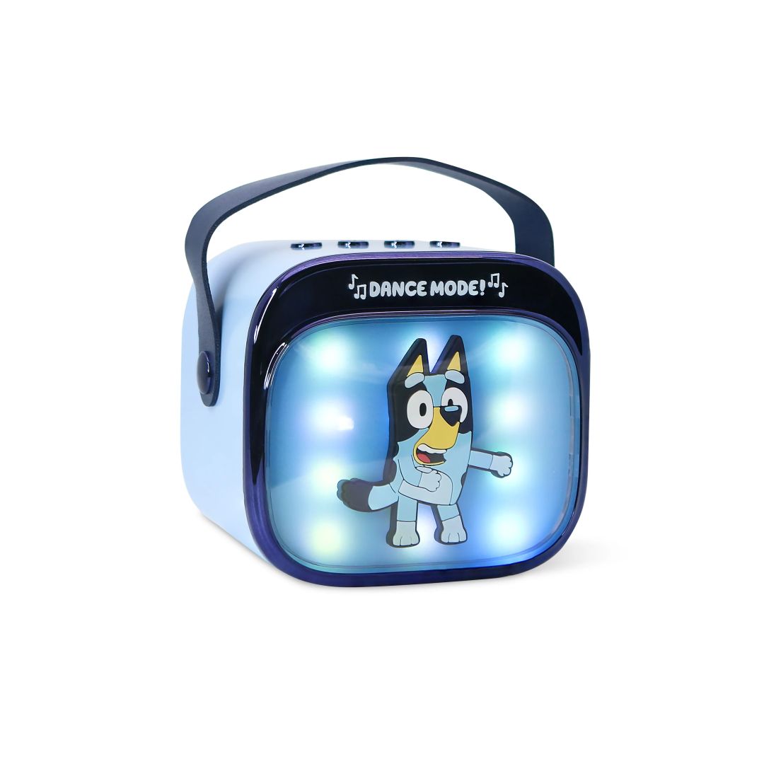 OTL Technologies Bluey PopSing LED Light-Up Bluetooth Karaoke Speaker & Microphone Blue