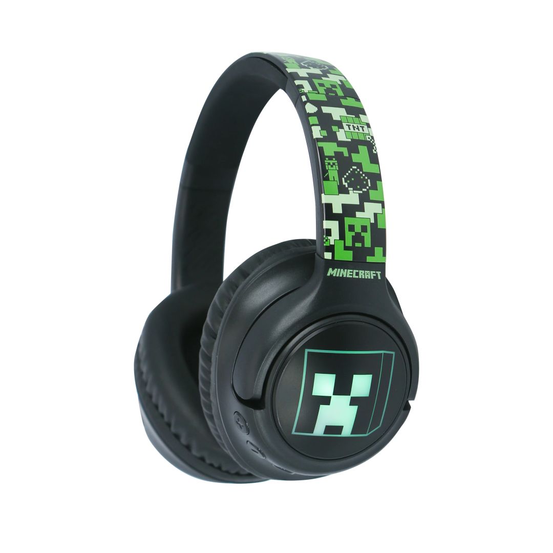 OTL Technologies Minecraft LED Light Up Bluetooth Headset Black/Green