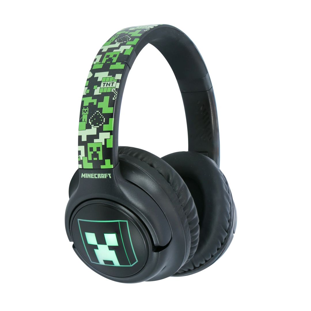 OTL Technologies Minecraft LED Light Up Bluetooth Headset Black/Green