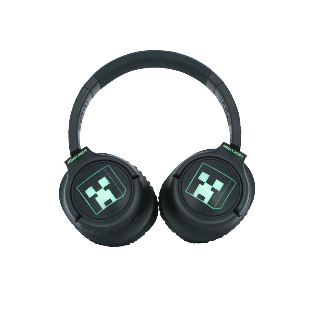OTL Technologies Minecraft LED Light Up Bluetooth Headset Black/Green