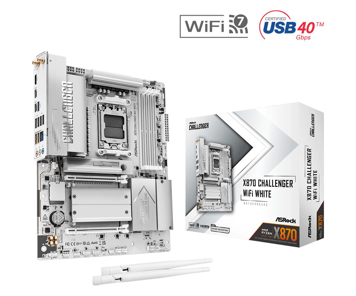 ASRock X870 CHALLENGER WIFI WHITE