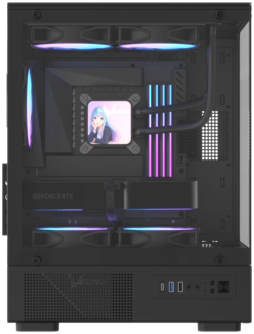 Formula Crystal Z1CM V2 Tempered Glass Black