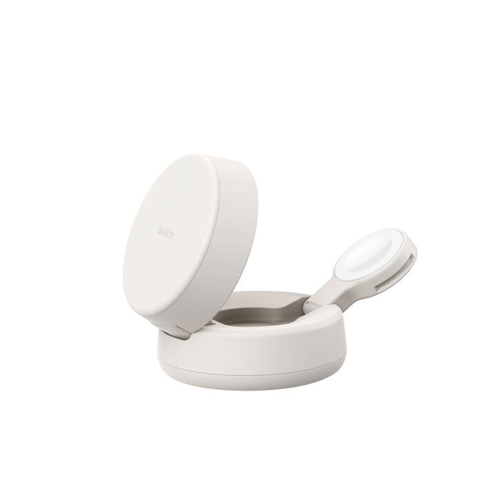 Belkin UltraCharge Pro 25W Qi2 magnetic 2-in-1 Charger Sand
