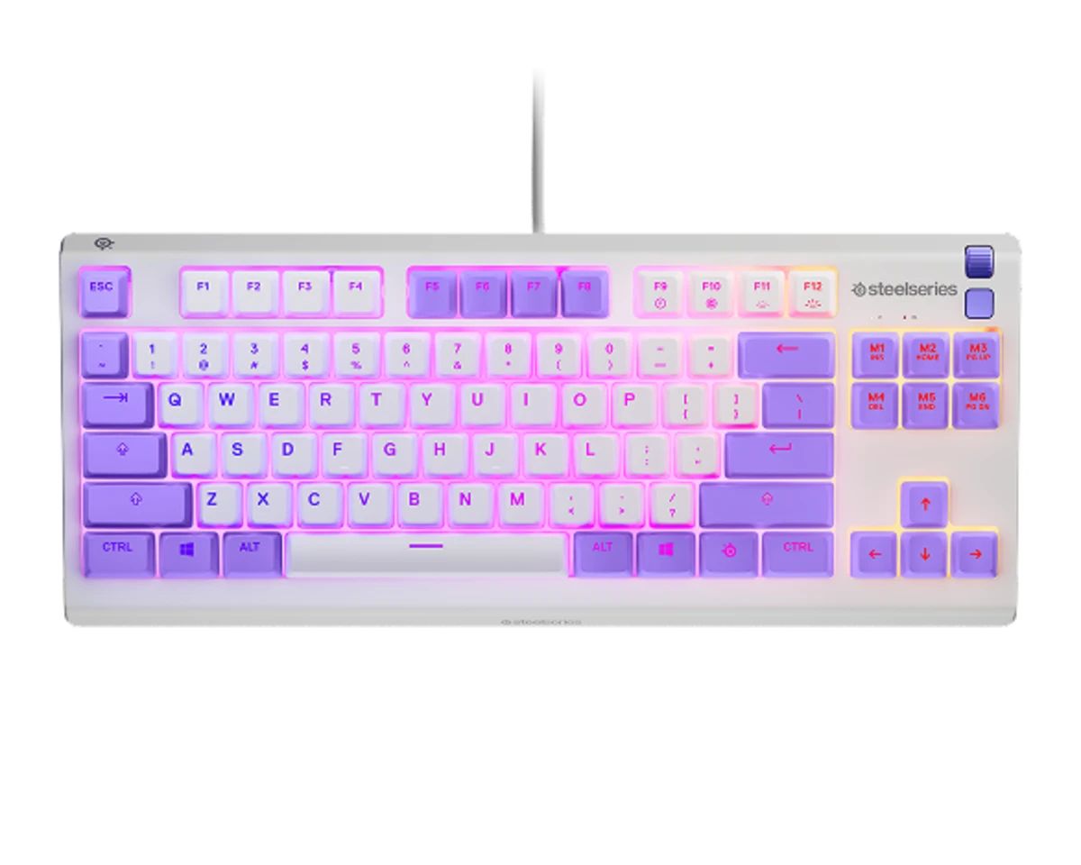 Steelseries Apex 3 TKL Gaming Keyboard Amethyst UK