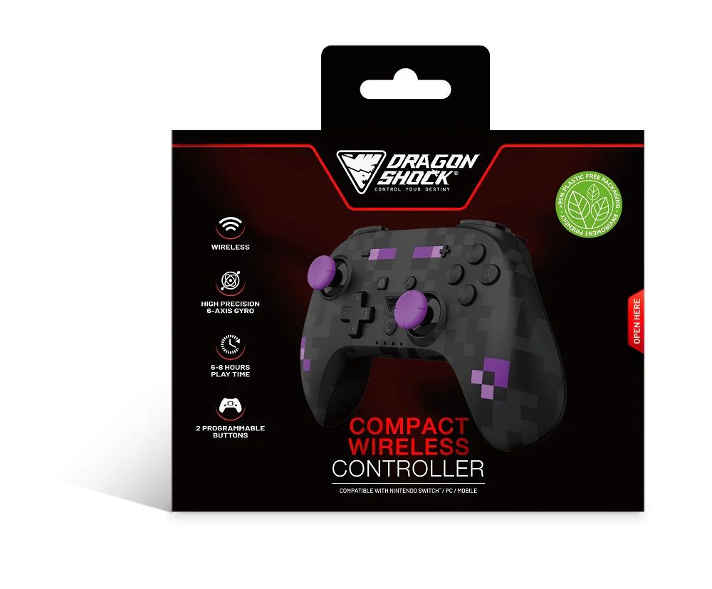 Dragonshock PopTop Bluetooth Gamepad Black Cube