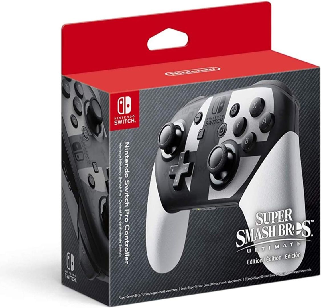 Nintendo Switch Pro Super Smash Bros Ultimate Wireless Gamepad White/Black