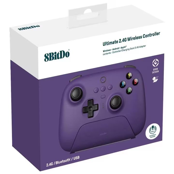8BitDo Ultimate 2 Wireless Bluetooth Gamepad Purple