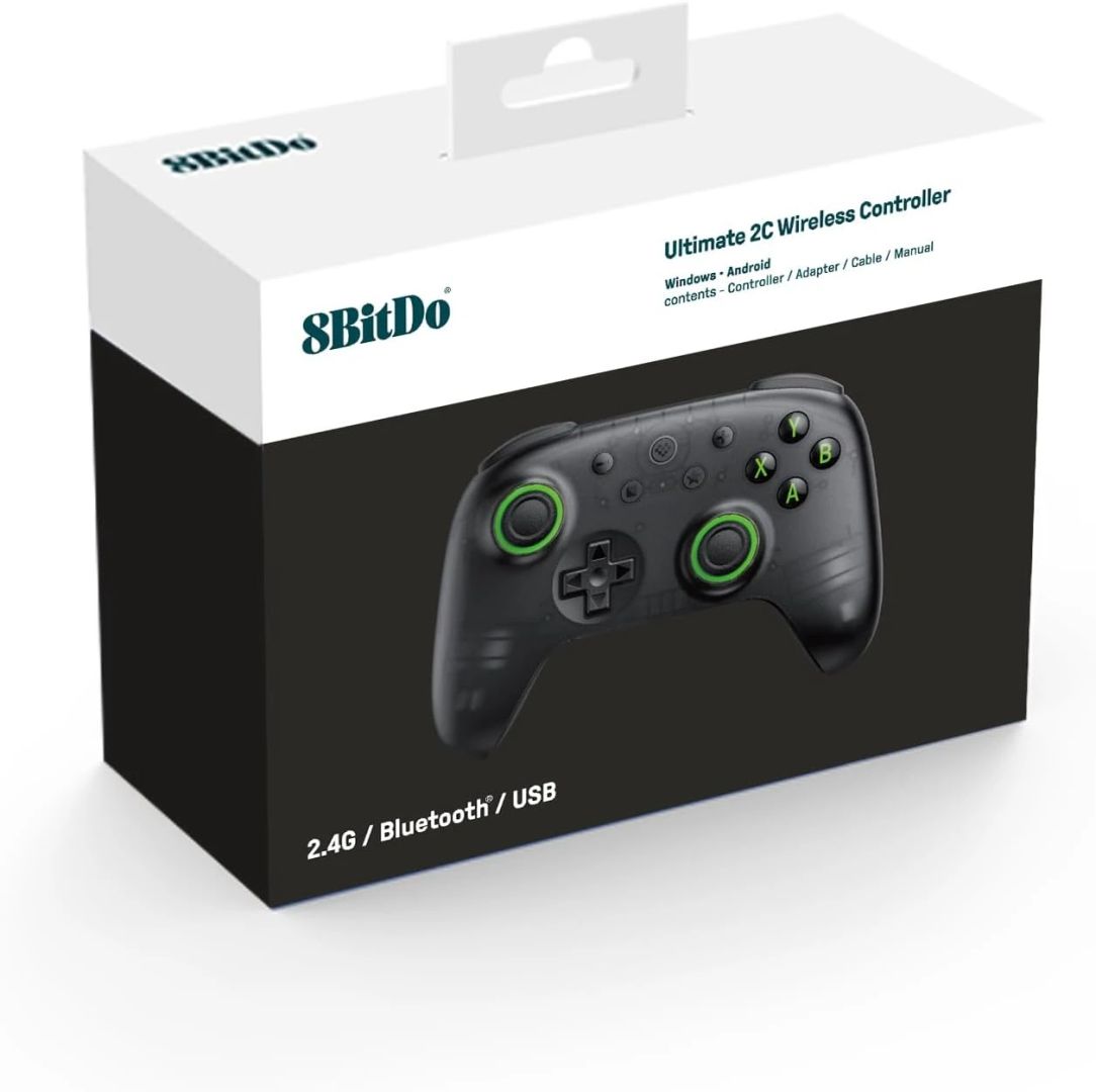 8BitDo Ultimate 2C Wireless Bluetooth Gamepad Transparent Black