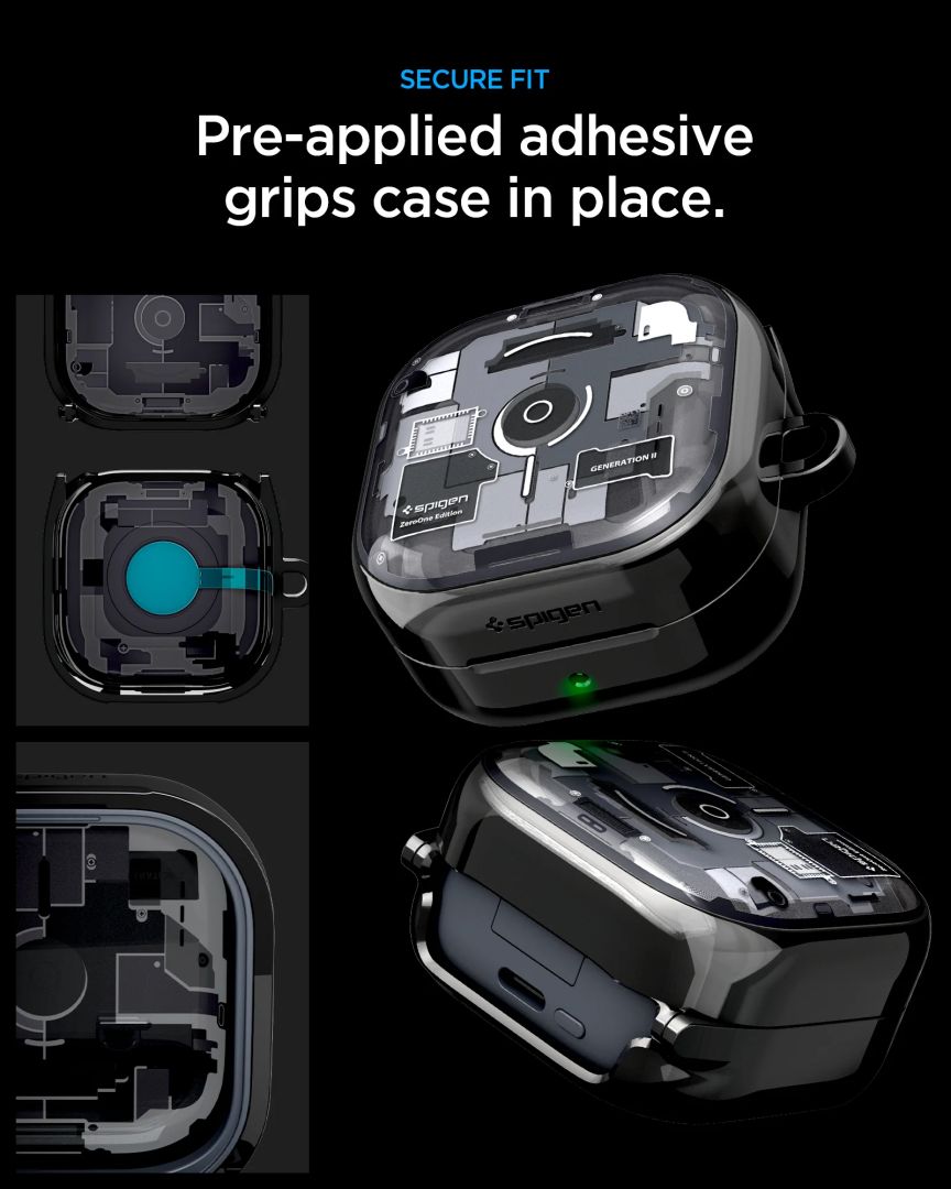 Spigen Ultra Hybrid case for Samsung Galaxy Buds 4 Pro/4 zero One Black