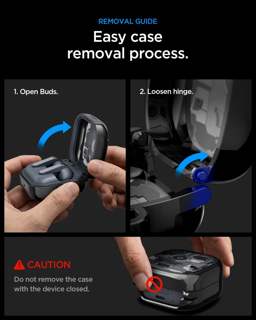Spigen Ultra Hybrid case for Samsung Galaxy Buds 4 Pro/4 zero One Black