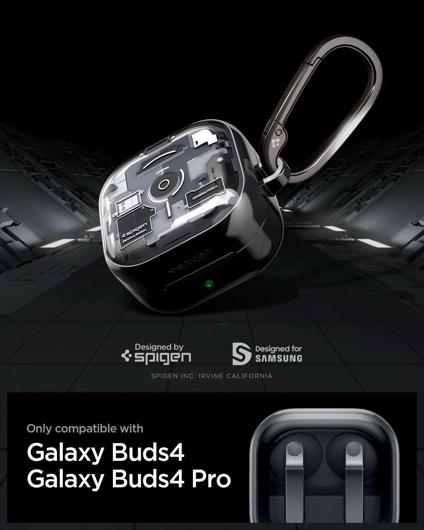 Spigen Ultra Hybrid case for Samsung Galaxy Buds 4 Pro/4 zero One Black