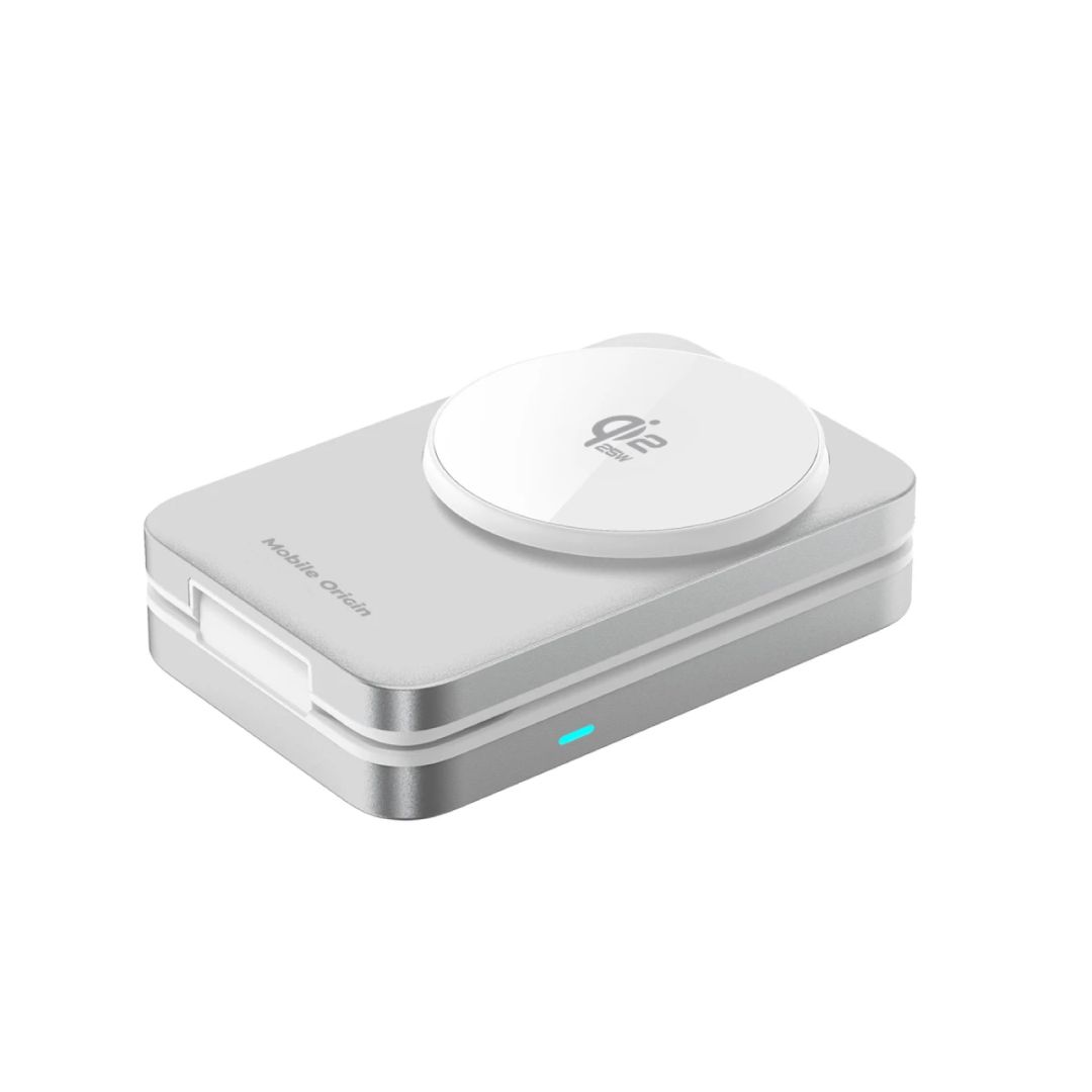 Mobile Origin 3in1 Qi2 MagSafe Compatible Foldable Charging Stand 25W PW35 Silver