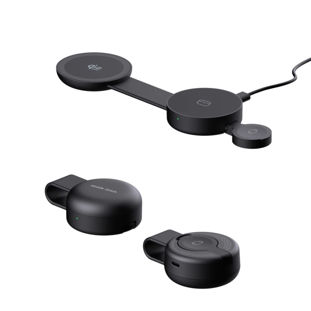 Mobile Origin 3in1 Qi2 Foldable Magnetic Pad 25W PW34 Black