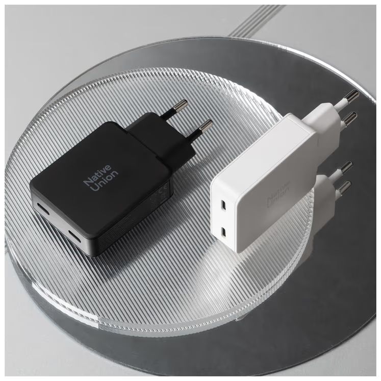 Native Union Pocket GaN Charger 2xUSB-C PD 65W Black