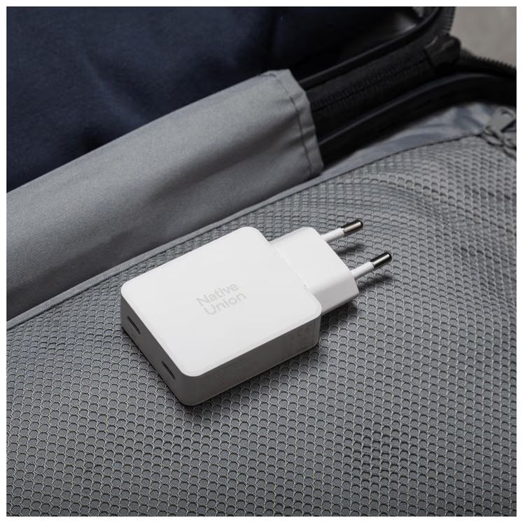 Native Union Pocket GaN Charger 2xUSB-C PD 65W White