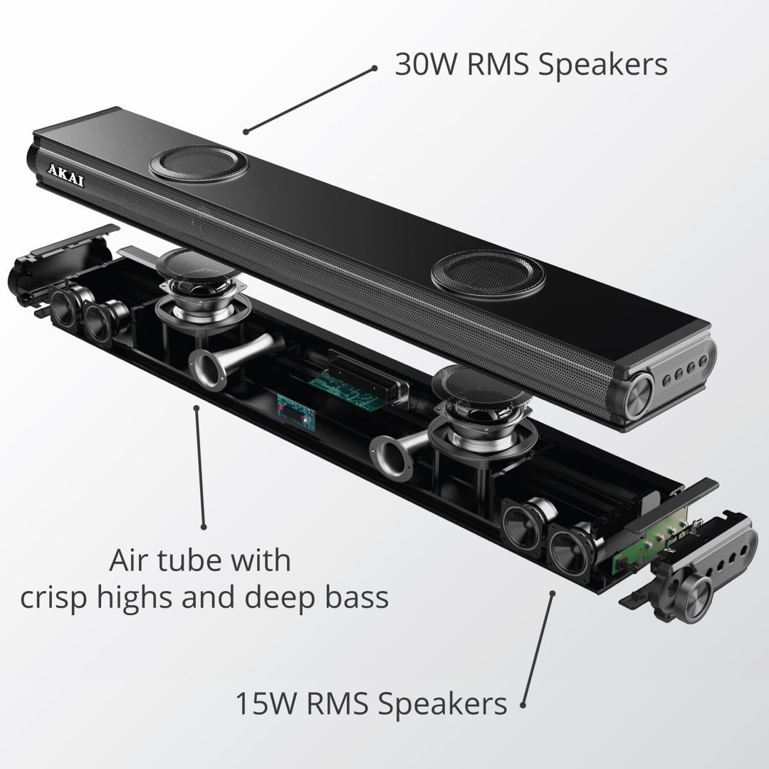 Akai ASB-29 2.2 Soundbar 100W Black