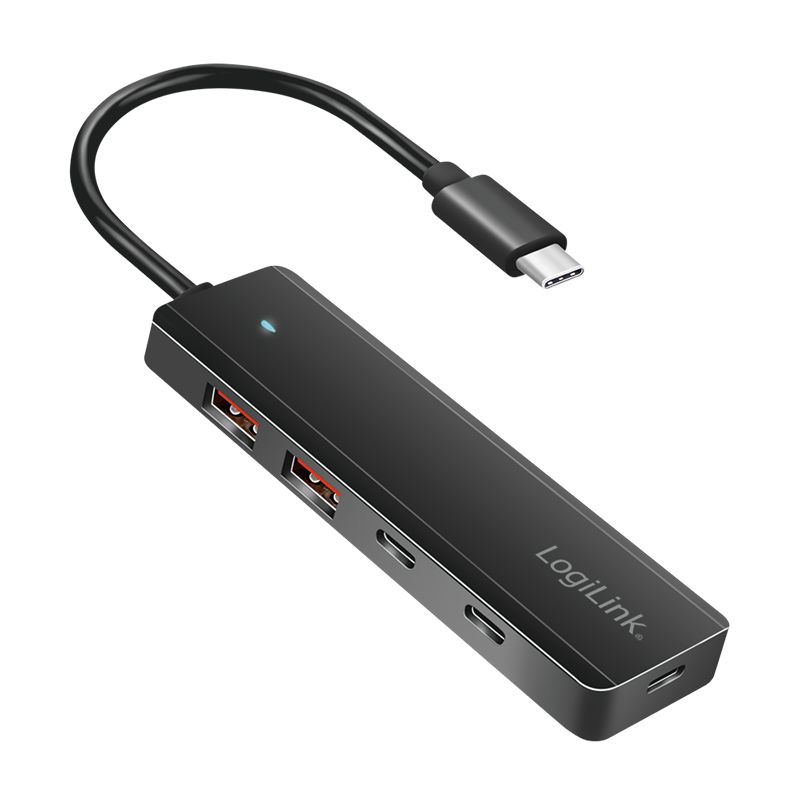 Logilink 4-portos USB2.0 HUB Black