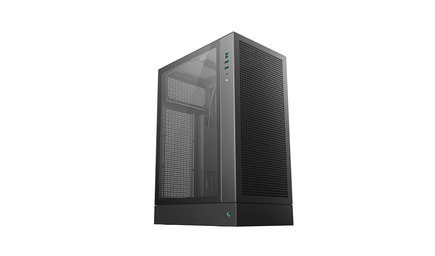 DeepCool CH170 Plus Tempered Glass Black