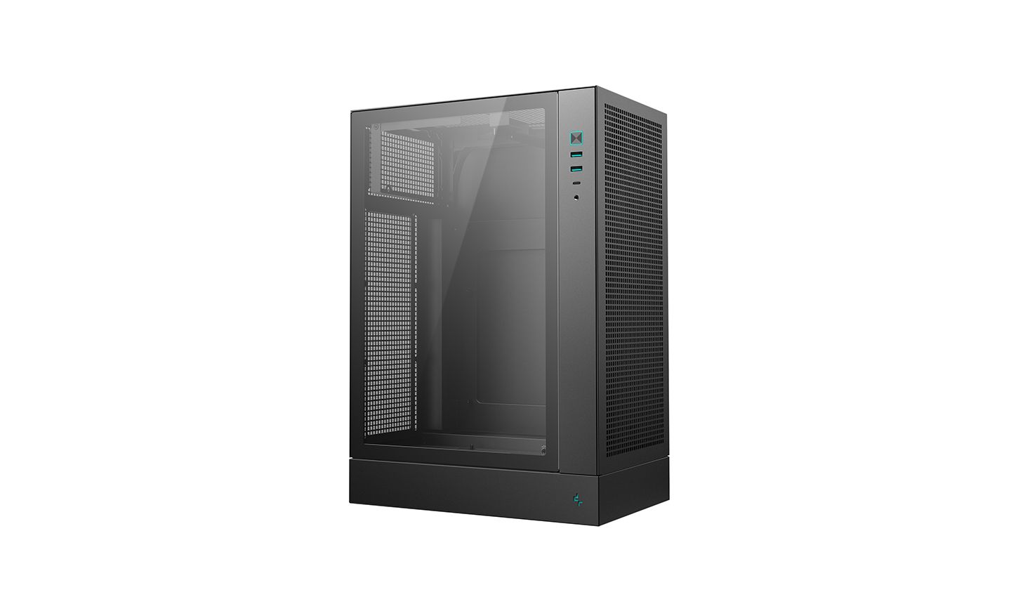 DeepCool CH170 Plus Tempered Glass Black