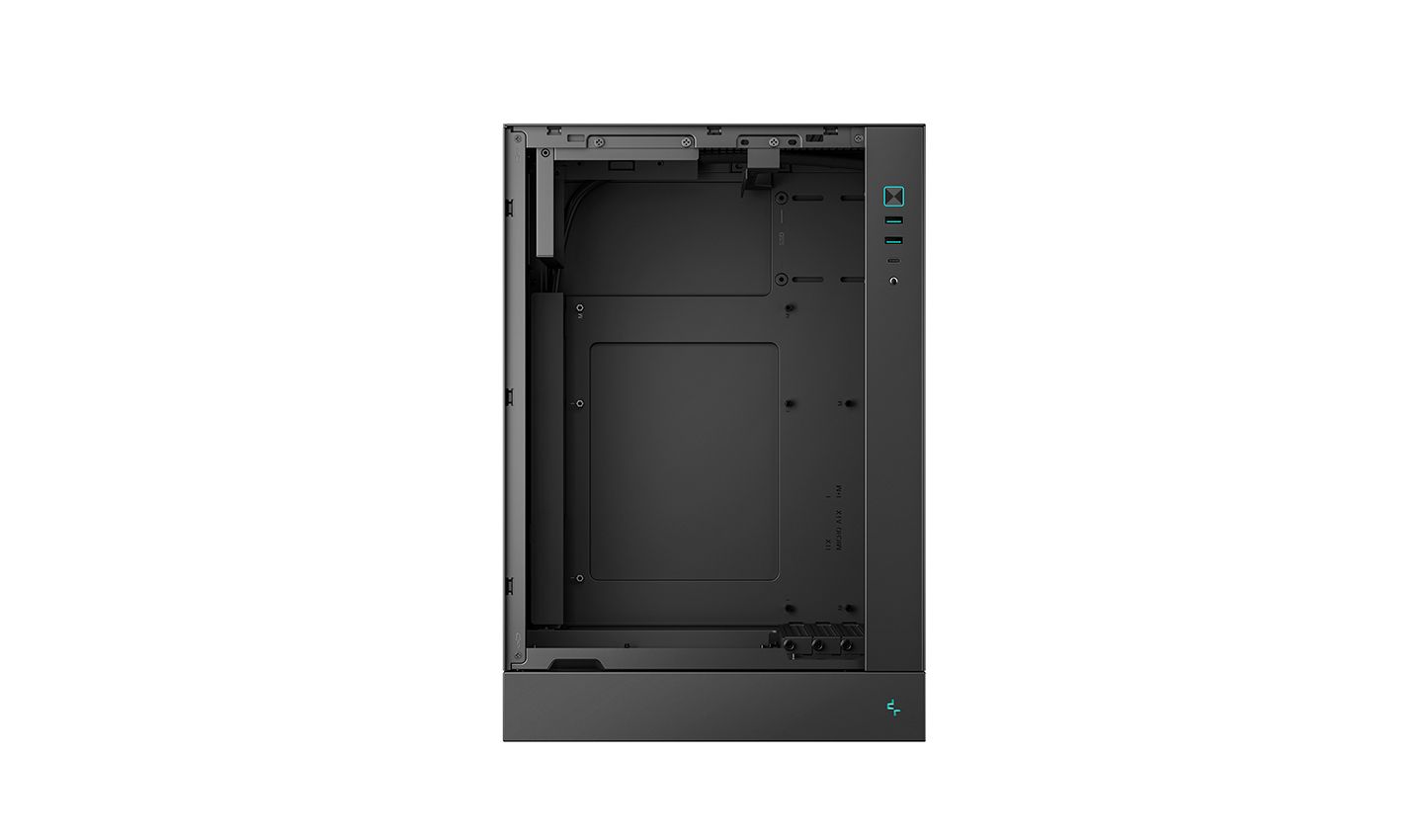 DeepCool CH170 Plus Tempered Glass Black