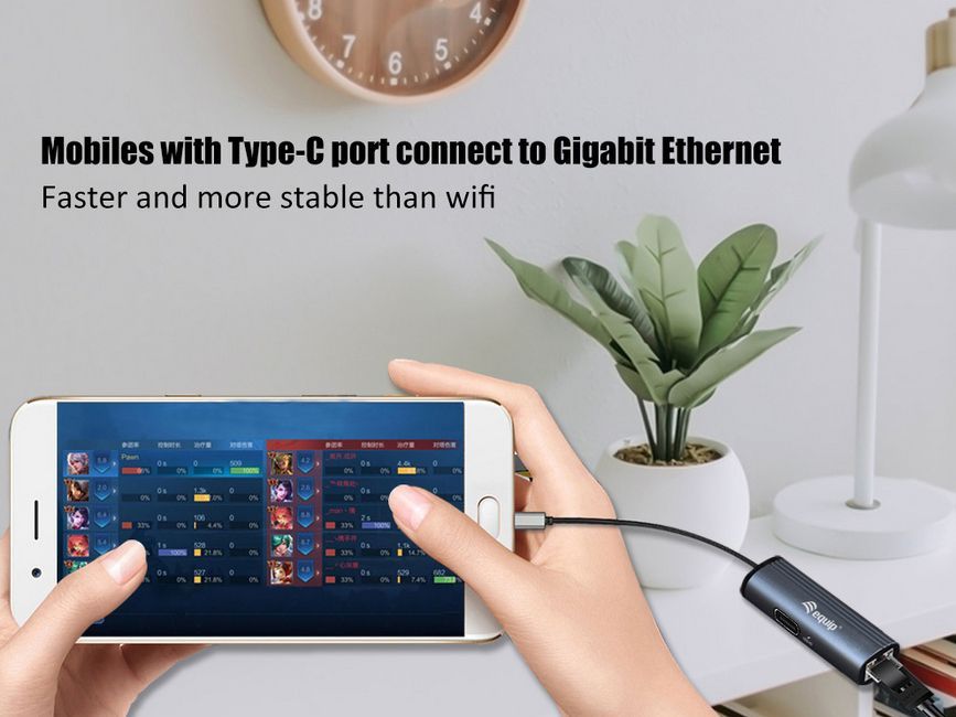 EQuip USB-C to RJ45 Gigabit Network + 100W USB PD Adapter Grey