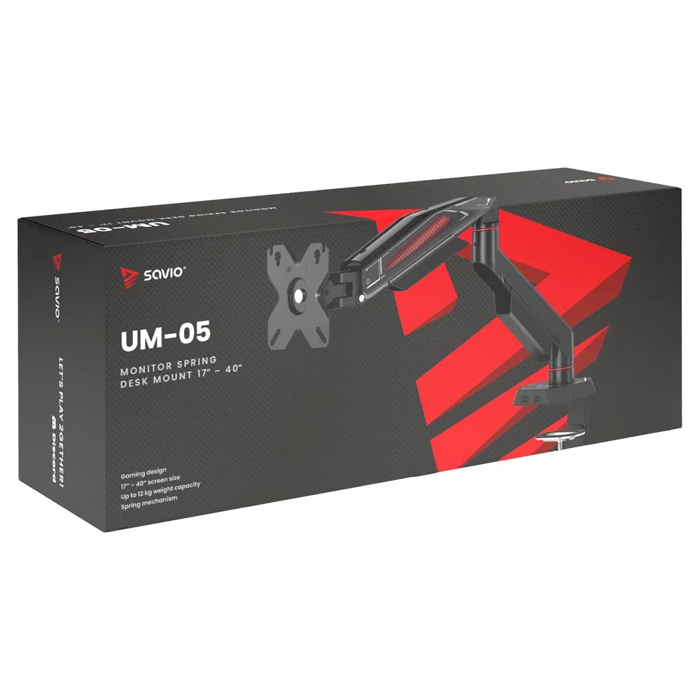Savio UM-05 Monitor spring desk mount 17
