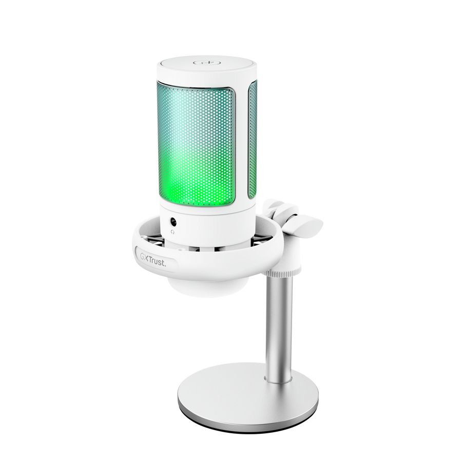 Trust GXT238W Auron Illuminated USB Gaming Microphone White/Grey