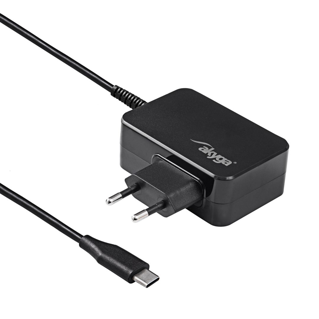 Akyga AK-ND-80 5-20V / 2.25-3A 45W USB-C Power Delivery 3.0 GaN cable 1,8m Black