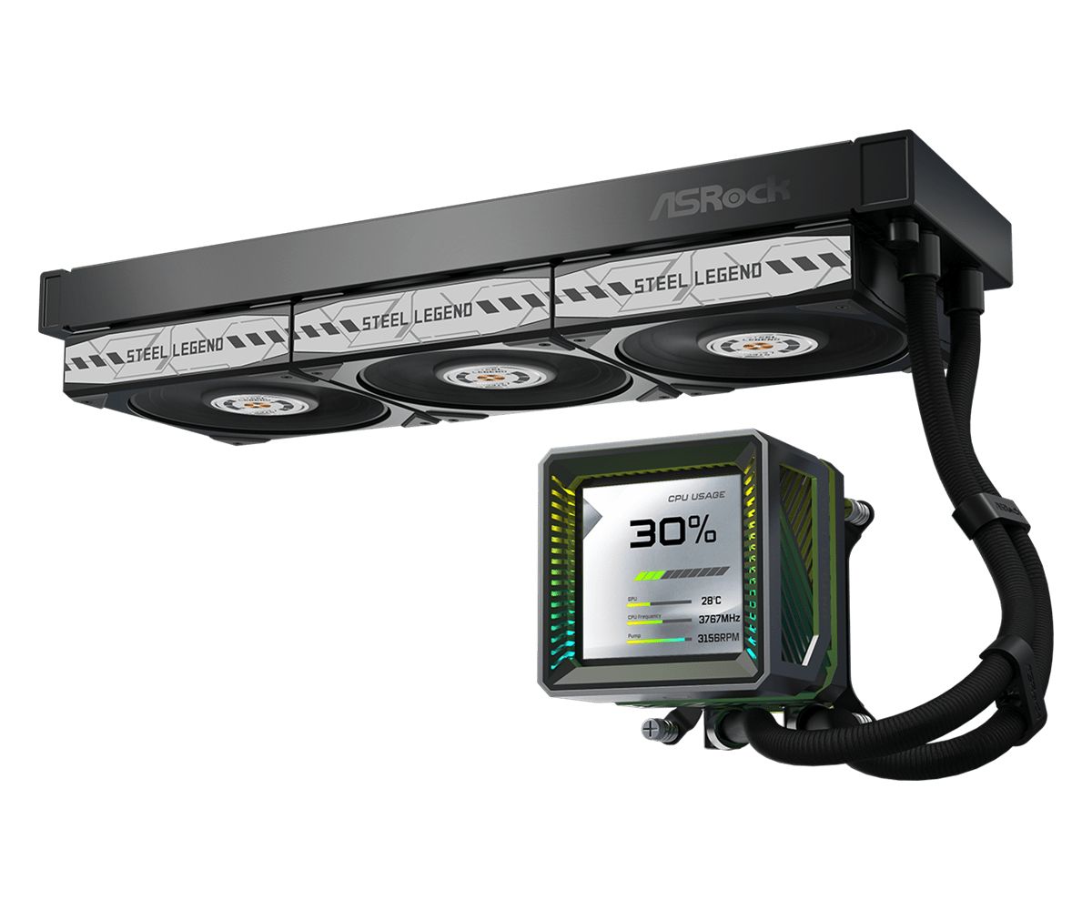 ASRock Steel Legend Dark 360 LCD