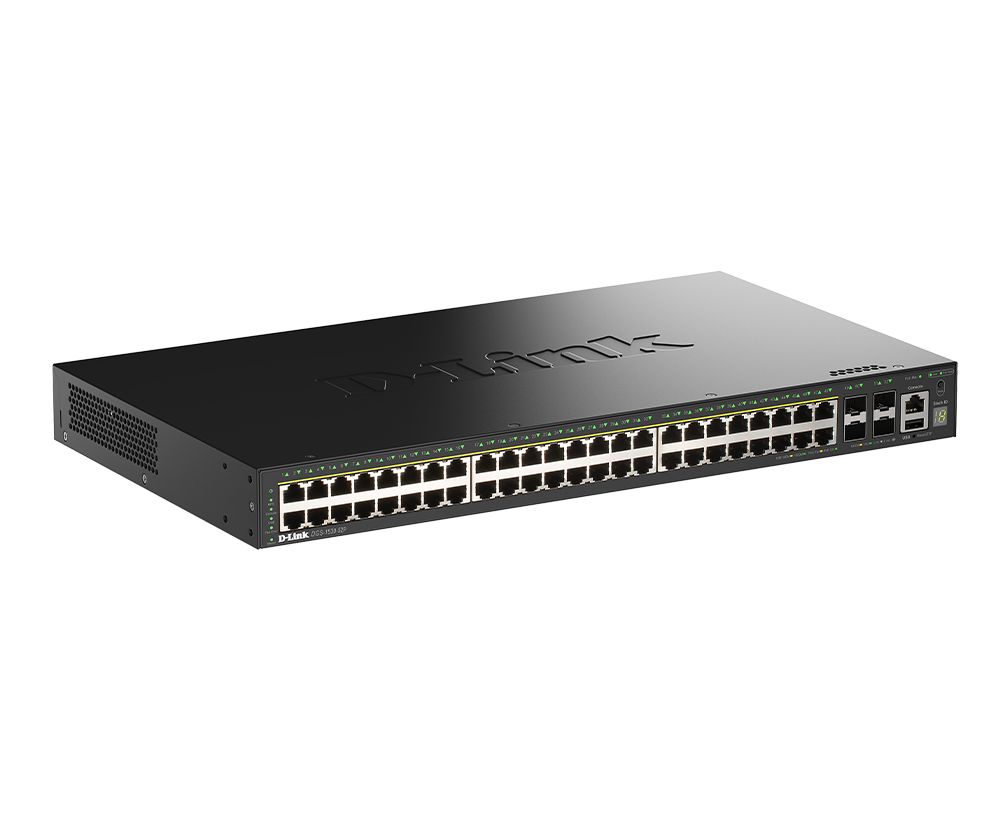 D-Link DGS-1530-52P/E 48-Port Gigabit Stackable Smart Managed PoE Switch