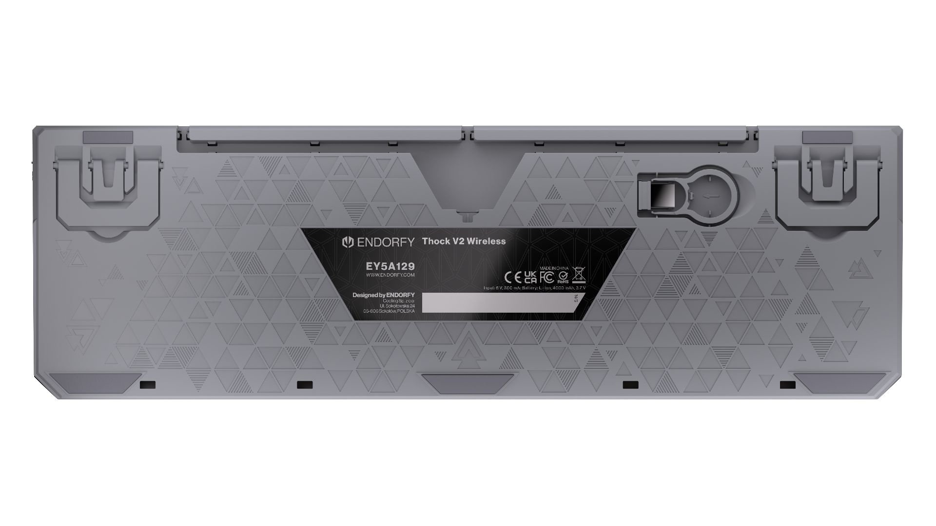 Endorfy Thock V2 Wireless Bluetooth Keyboard Grey US