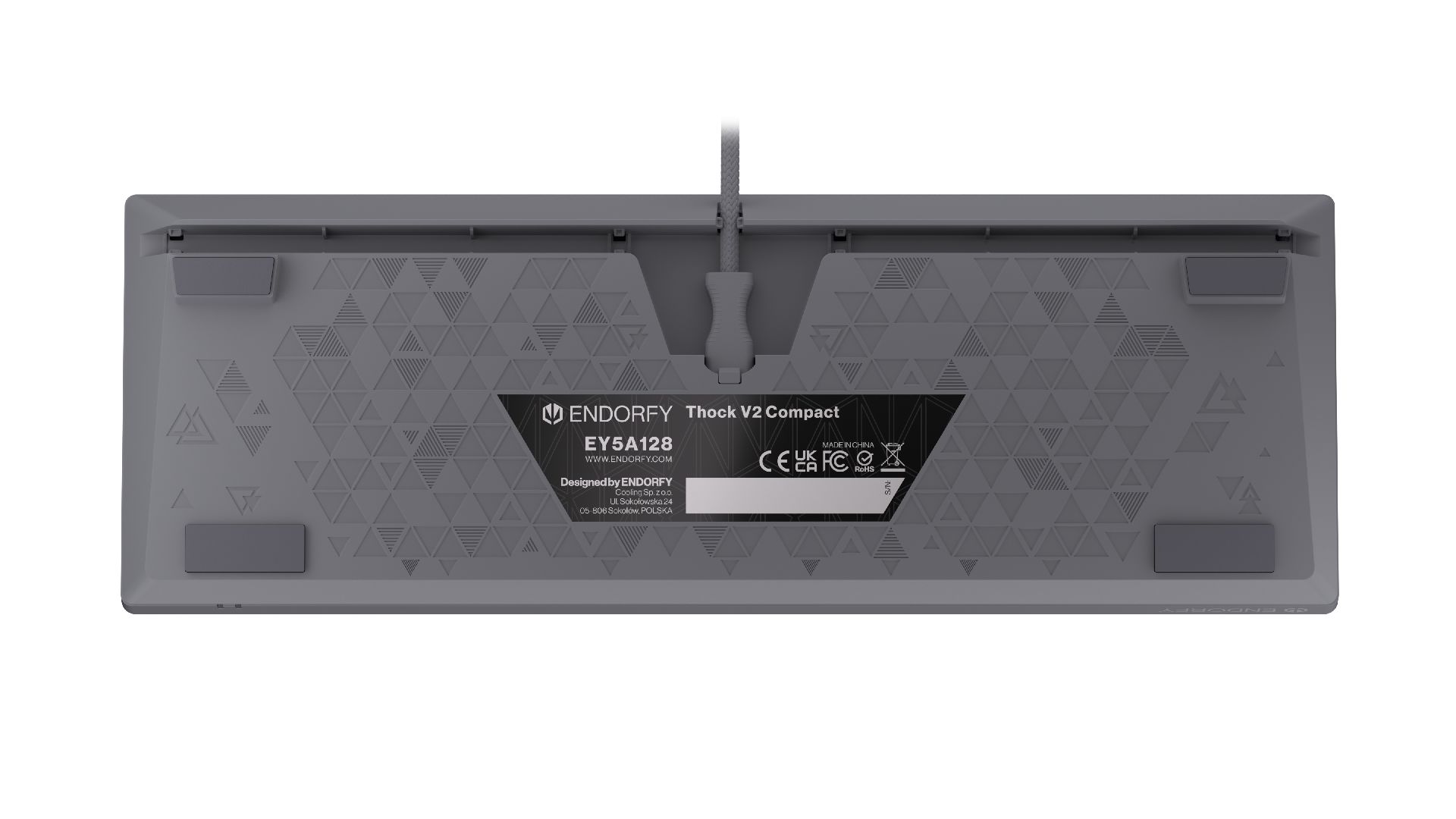 Endorfy Thock V2 Compact Red Switch Mechanical Keyboard Grey US
