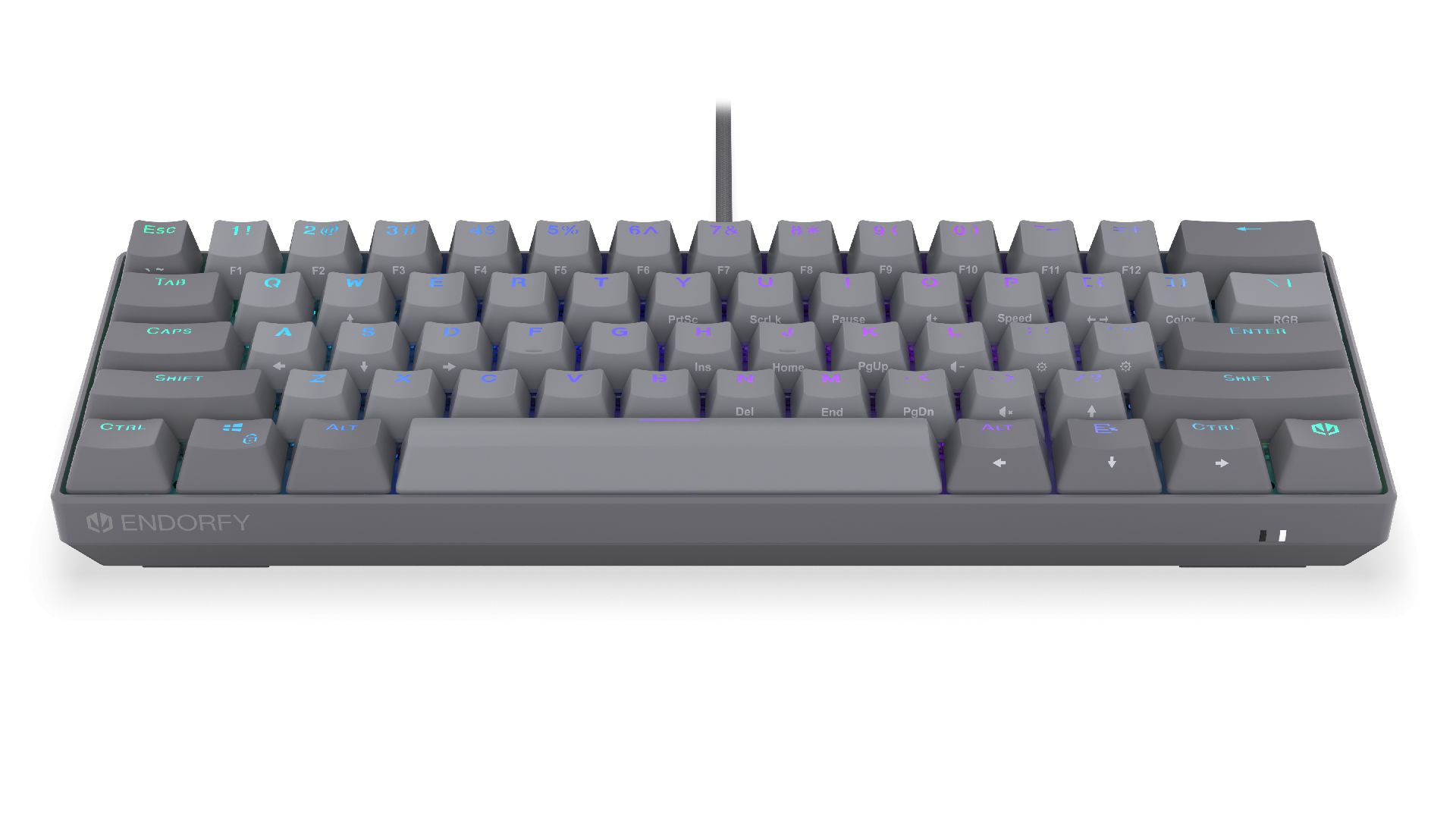 Endorfy Thock V2 Compact Red Switch Mechanical Keyboard Grey US