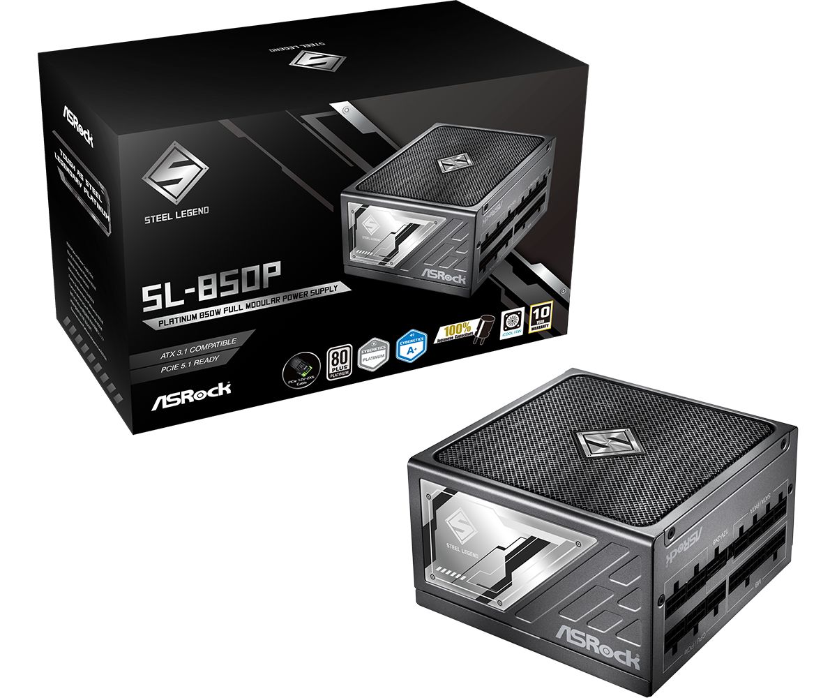 ASRock 850W 80+ Platinum Steel Legend SL-850P