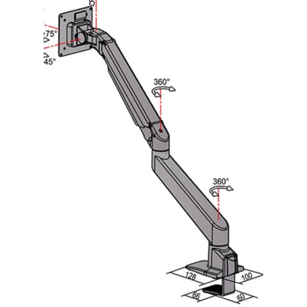 Multibrackets M VESA Gas Lift Arm Single 15
