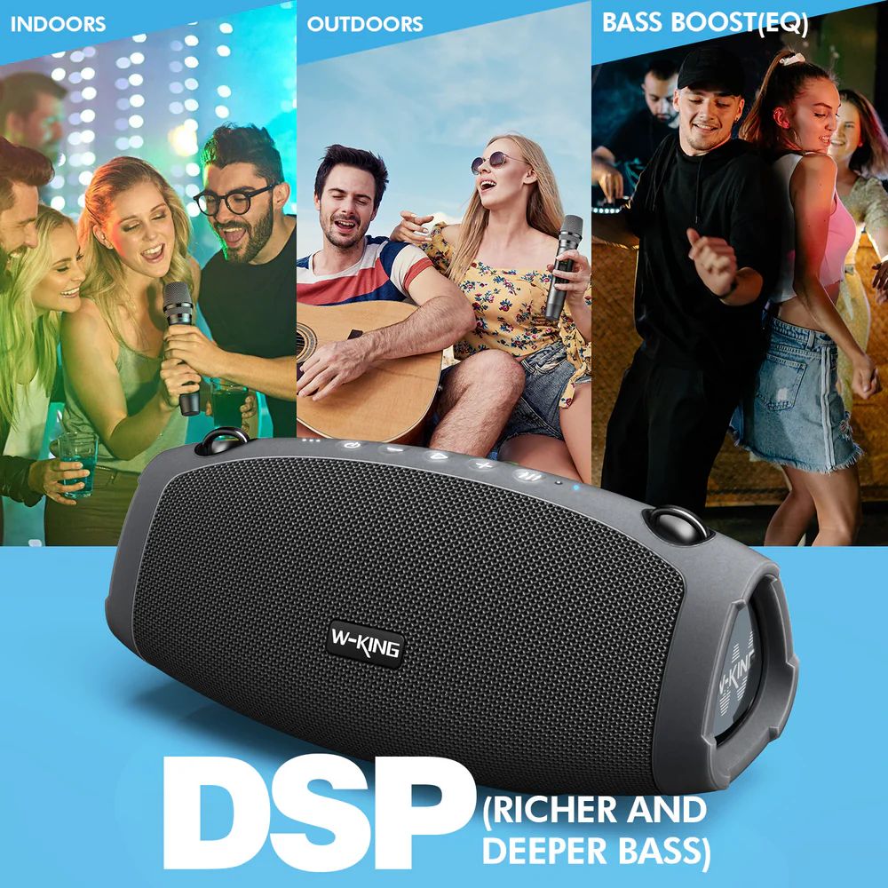 W-King X10 Bluetooth Speaker Black