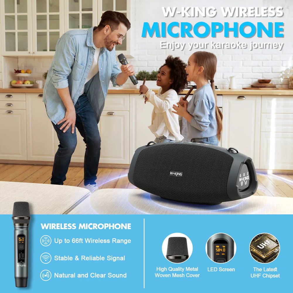 W-King X10 Bluetooth Speaker Black