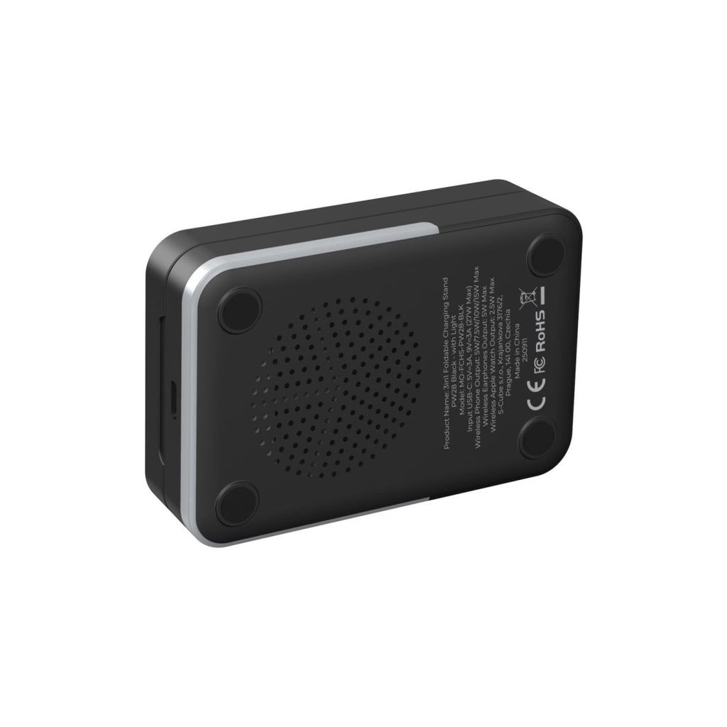 Mobile Origin 3in1 Foldable Charging Stand with light  PW28 Black