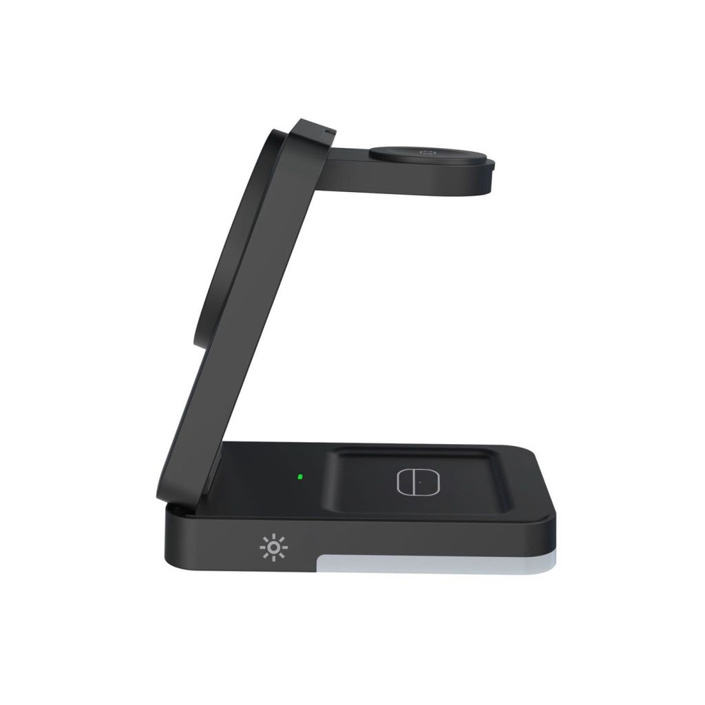 Mobile Origin 3in1 Foldable Charging Stand with light  PW28 Black