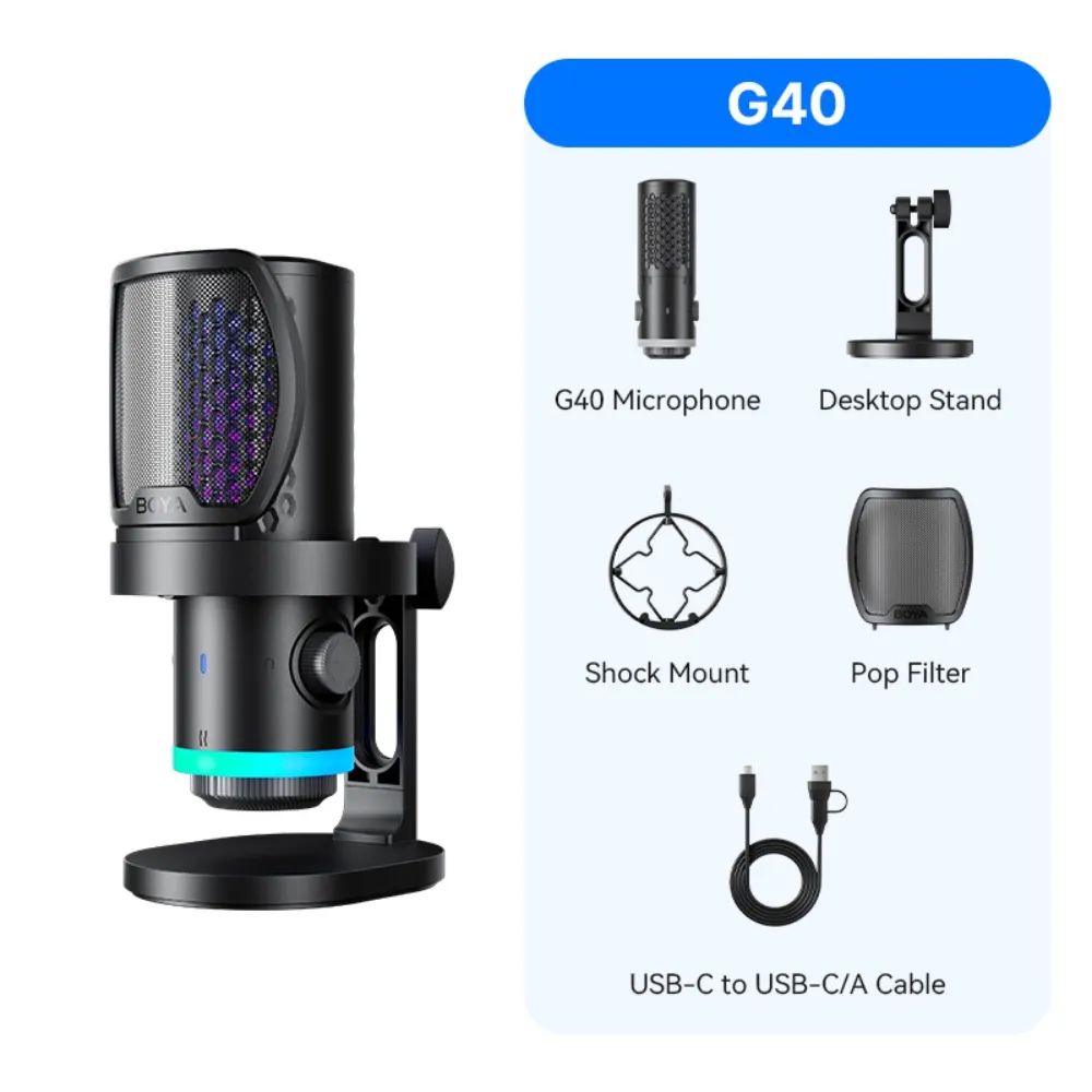 BOYA CastMic G40 Microphone Black
