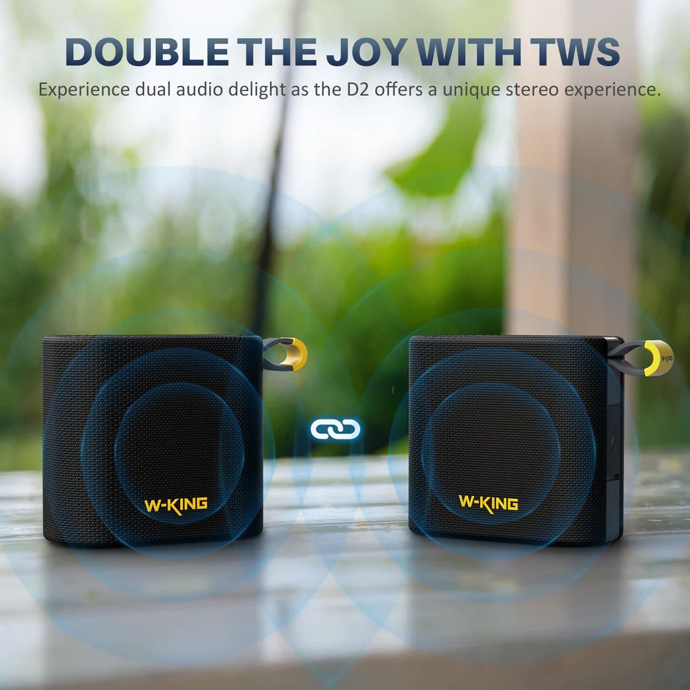 W-King D2 Bluetooth Speaker Black