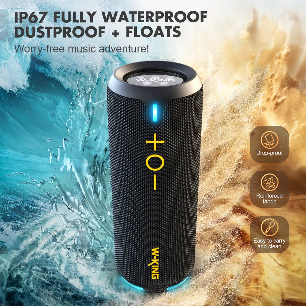W-King D320 Bluetooth Speaker Black