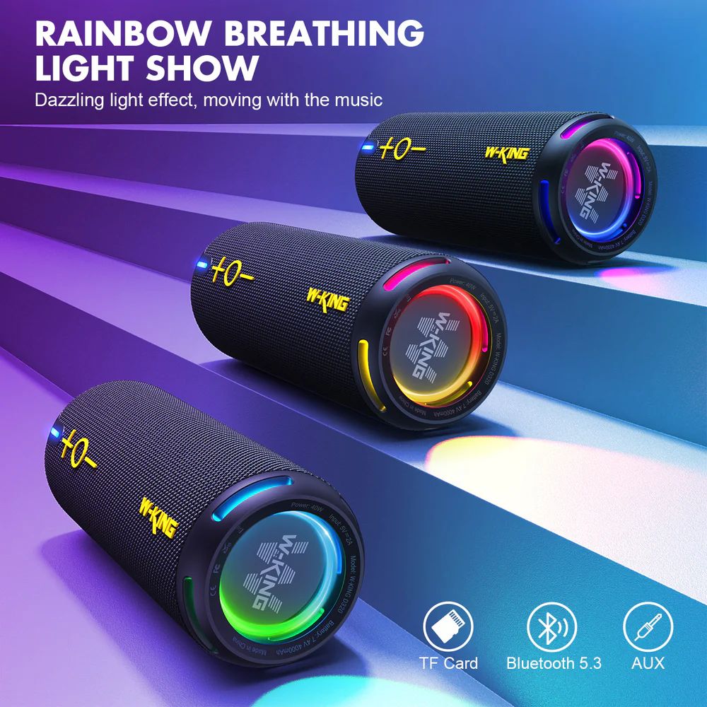W-King D320 Bluetooth Speaker Black