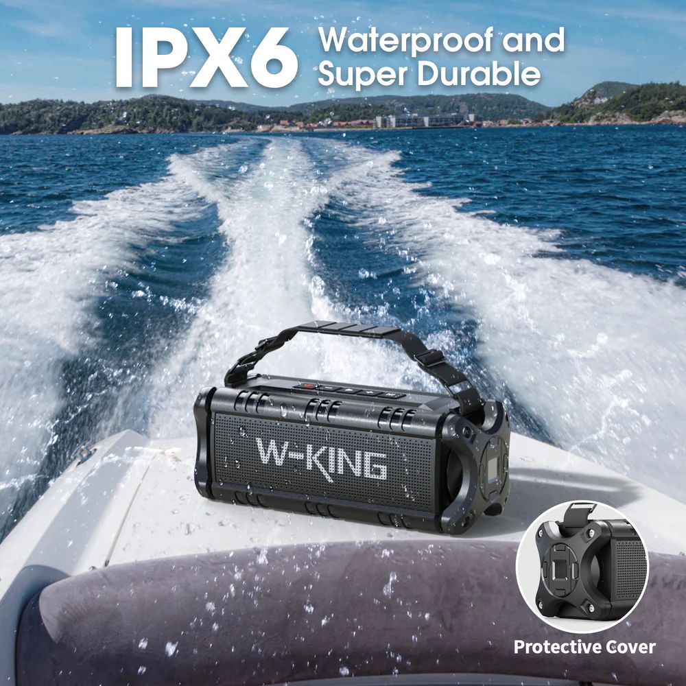 W-King D8 Bluetooth Speaker Black
