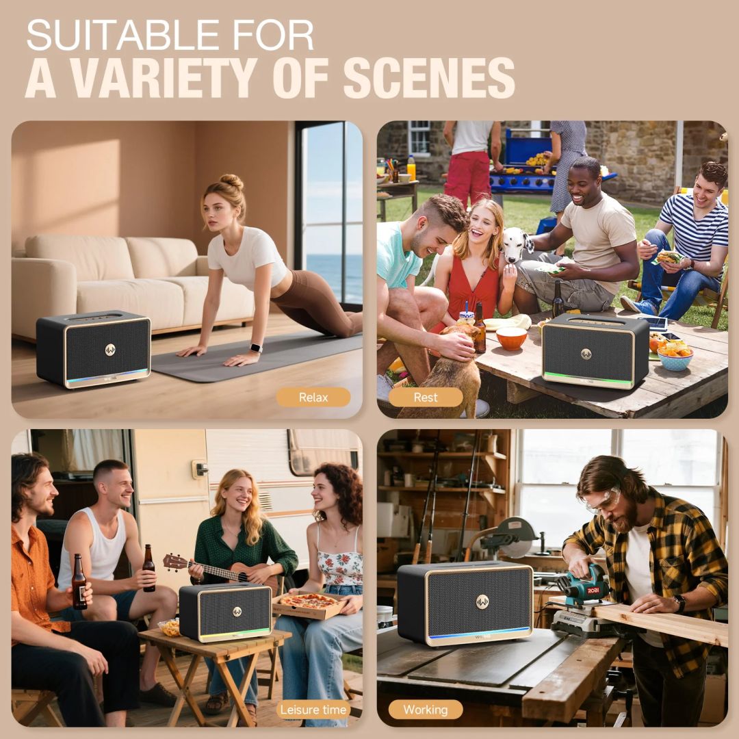 W-King H330 Bluetooth Speaker Black