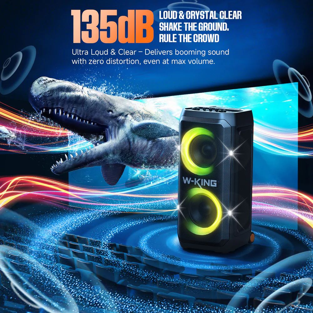 W-King T12 Bluetooth Speaker Black