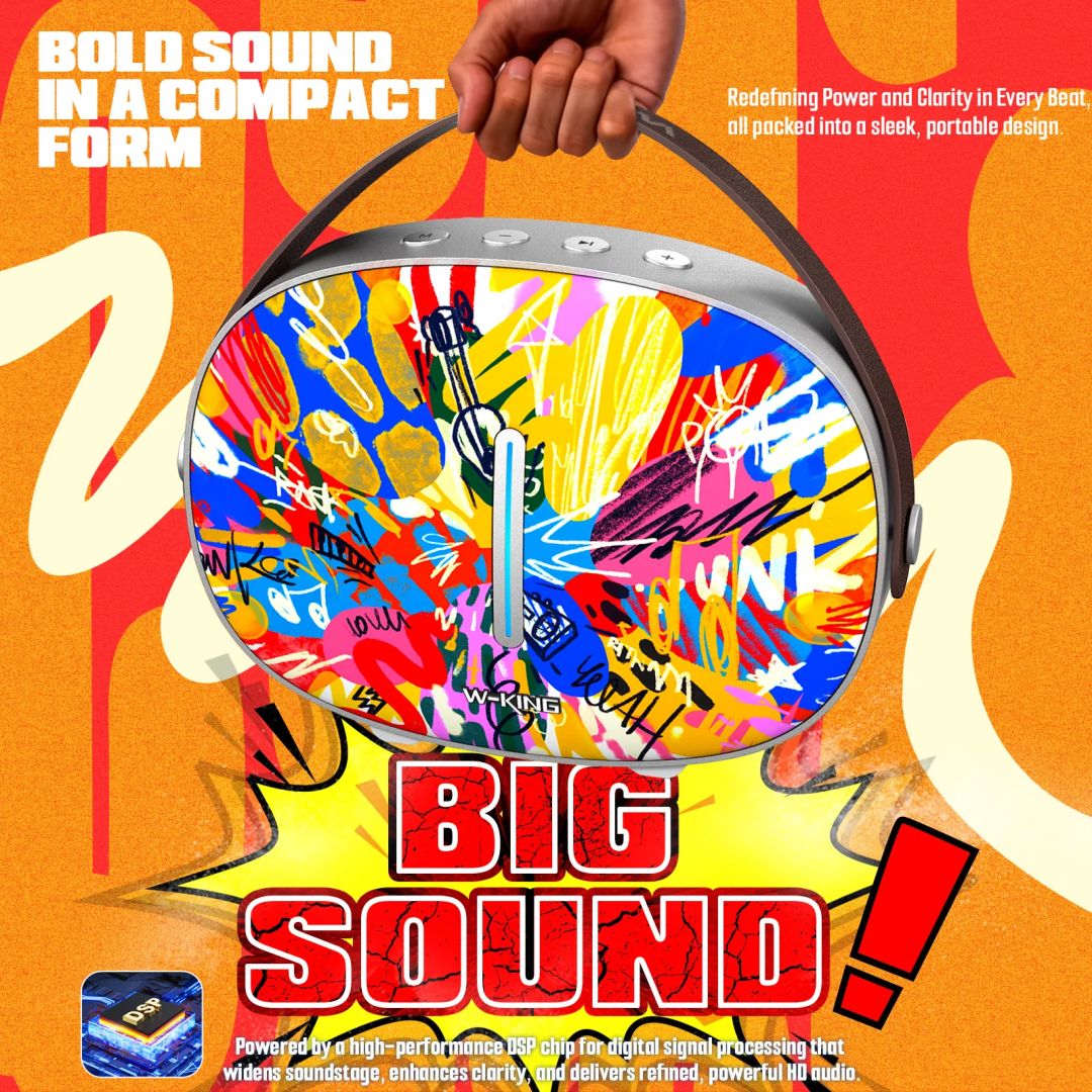 W-King T8 II Bluetooth Speaker Painting